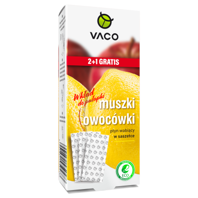 Wkład Płyn do pułapki na muszki owocówki 3 sztuki VACO