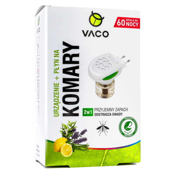 Elektro + płyn na komary, meszki i muszki Citronella, 60 nocy 45 ml