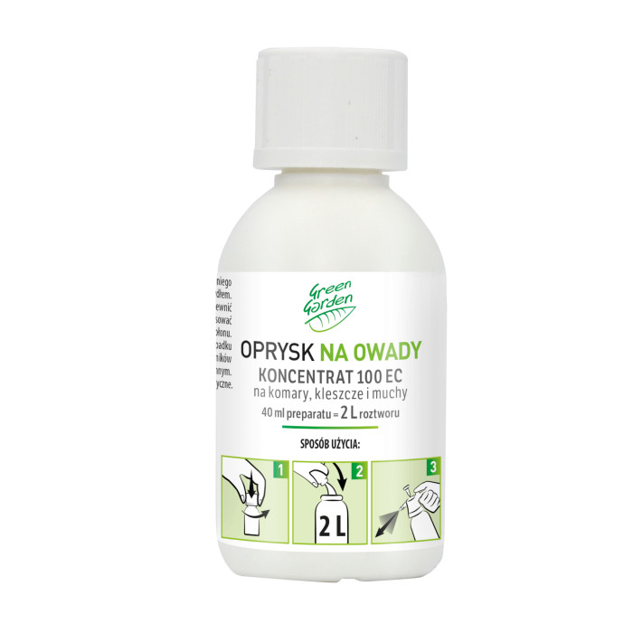 Koncentrat 100 EC do oprysku na komary, kleszcze i muchy 40 ml VACO GREEN GARDEN