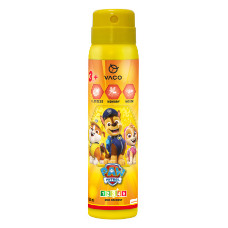 VACO Psi Patrol Spray na komary, kleszcze, meszki dla Dzieci od 36mcy 100ml