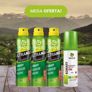 ZESTAW 3x ULTRAMAX  Spray na komary DEET 30% 170 ml i 1x Płyn na komary 100 ml