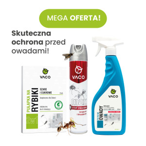 ZESTAW Pułapka na rybiki, Płyn na rybiki 500 ml, Spray na owady biegające 300 ml