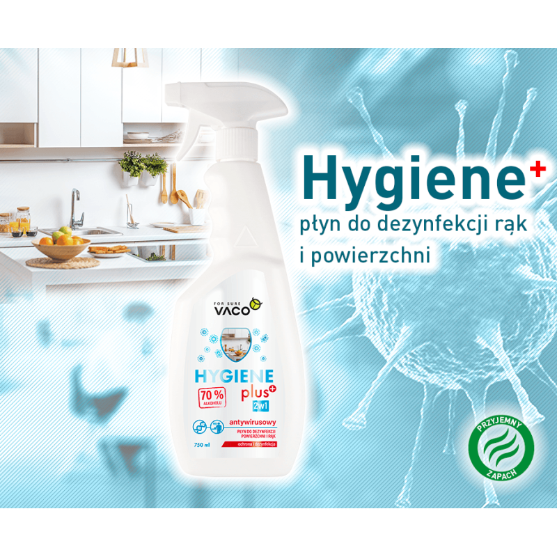 Płyn do dezynfekcji rąk i powierzchni 750 ml VACO Hygiene PLUS