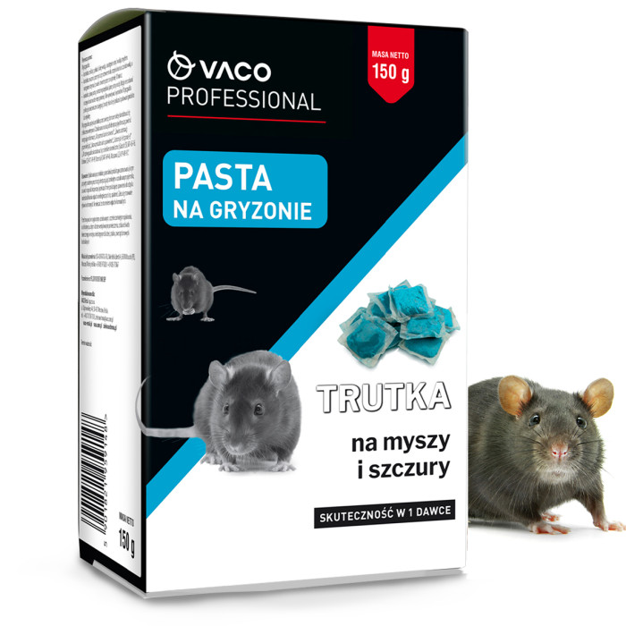 Trutka na myszy i szczury pasta 150 g VACO PRO Trutka na myszy i szczury pasta 150 g VACO PRO