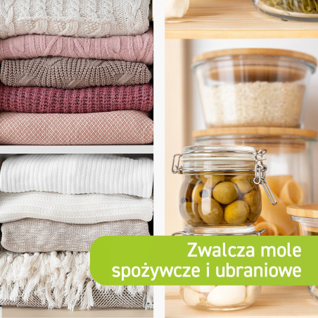 Pułapka na mole ubraniowe i spożywcze 2w1 2 sztuki VACO ECO