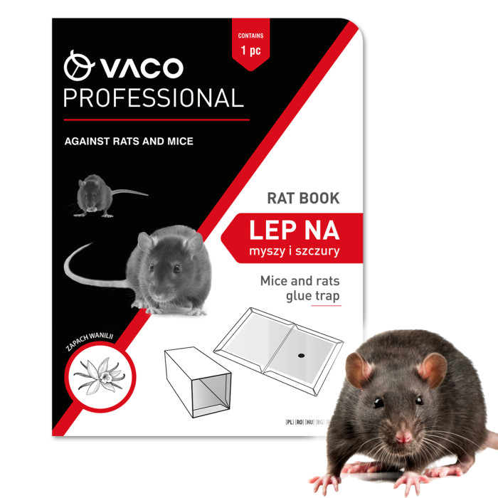 Lep na myszy i szczury Ultra silny 21x15x1cm VACO PRO Lep na myszy i szczury Ultra silny 21x15x1cm VACO PRO