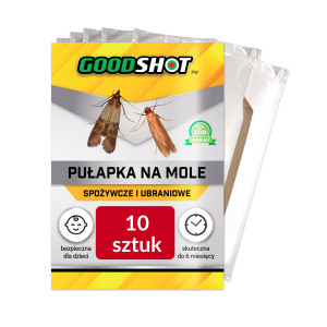 10x Pułapka na Mole Spożywcze i Odzieżowe 2w1 FeromonyMax GOODSHOT