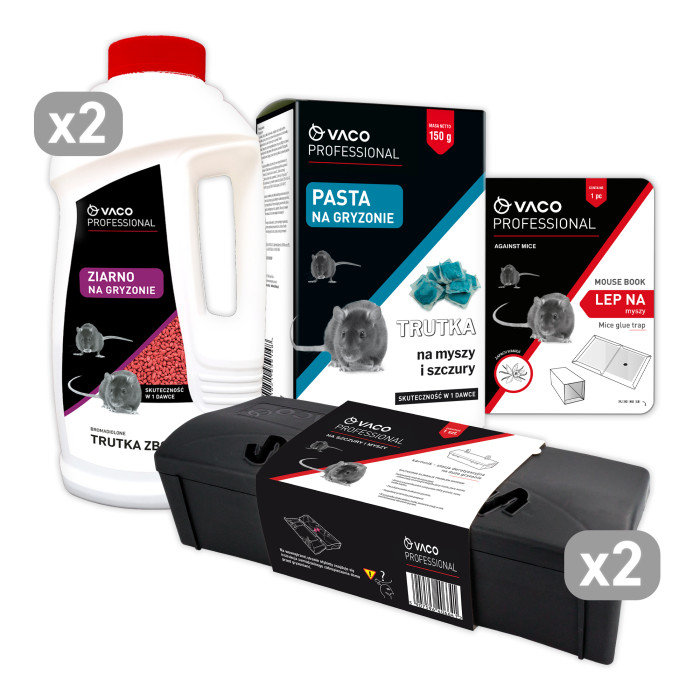 Zestaw na Myszy i Szczury VACO PRO aż 6 produktów Zestaw na Myszy i Szczury VACO PRO aż 6 produktów