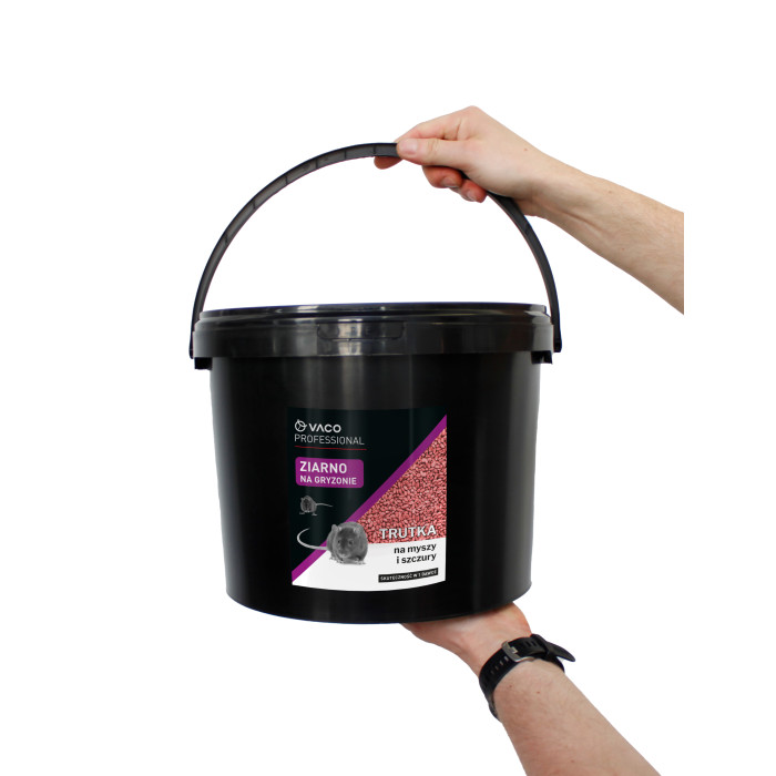 5kg Trutka na myszy i szczury wiadro Silne zatrute ziarno VACO PRO