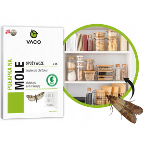10x Mocna Pułapka na mole spożywcze kuchenne Feromony Lep na Mole VACO