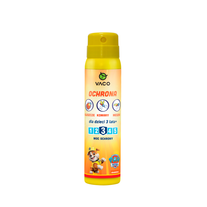 Spray na komary, kleszcze, meszki dla Dzieci od 36mcy 100ml VACO Psi Patrol Spray na komary, kleszcze, meszki dla Dzieci od 36mcy 100ml VACO Psi Patrol
