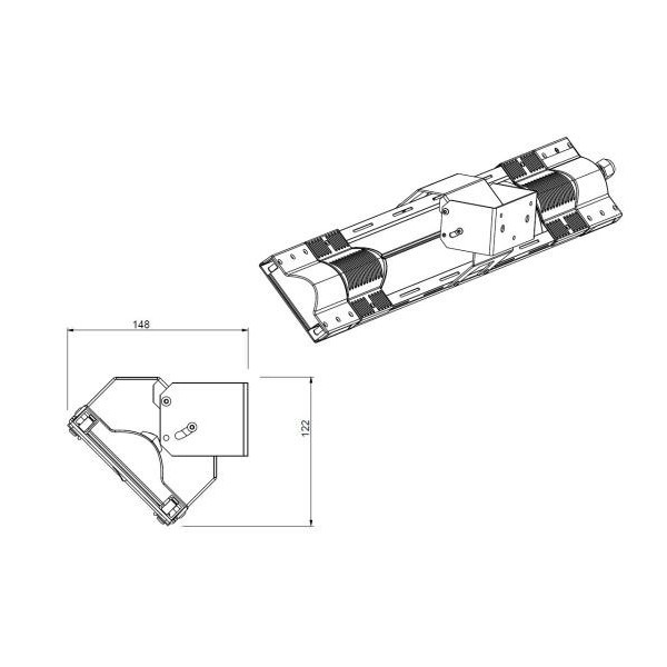 Promiennik Podczerwieni 1800W PETALO 728WRC Z PILOTEM