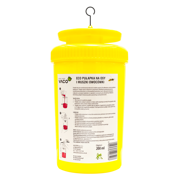 Pułapka na osy, muchy i szerszenie + płyn 200 ml VACO ECO