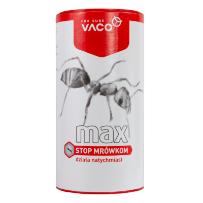 Opakowanie proszku na mrówki MAX 250 gram od firmy VACO Retail